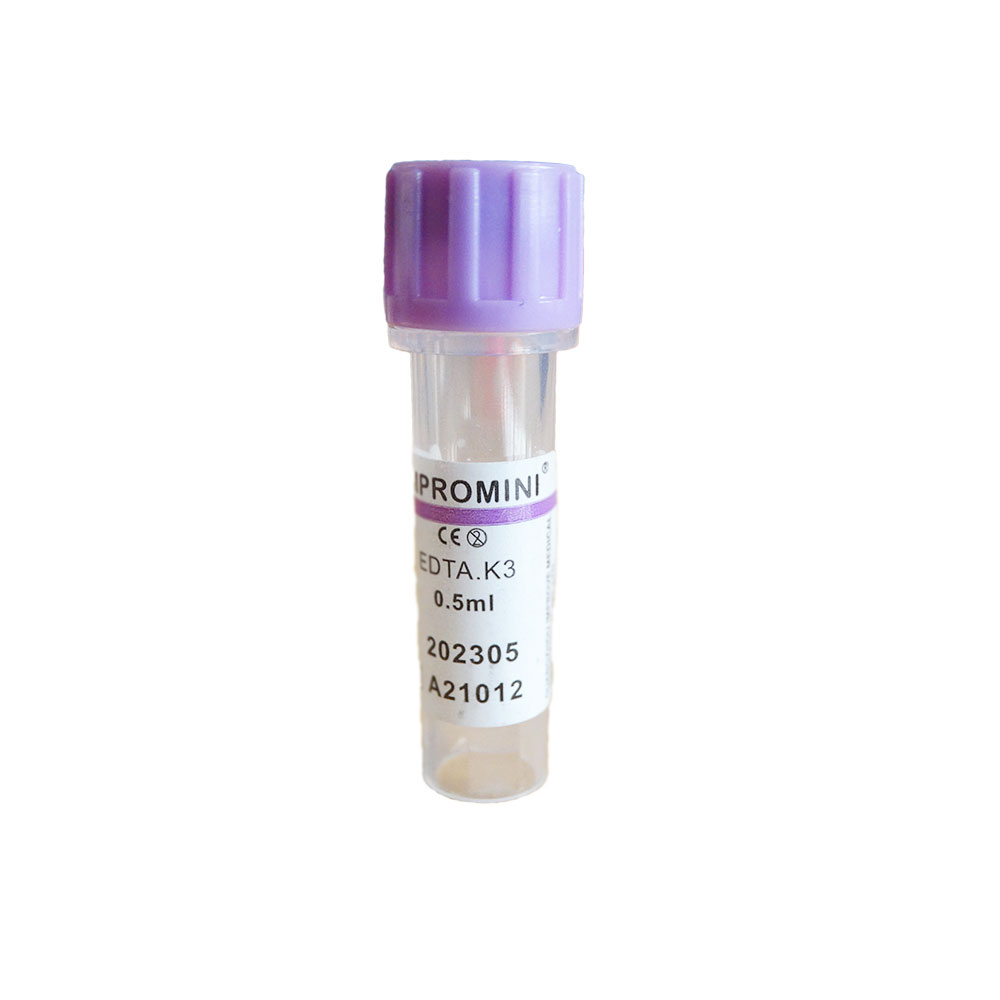 Tubo lila, Pediátrico EDTA K3 0.5 ml, Improve (50 und) - Imagen 2