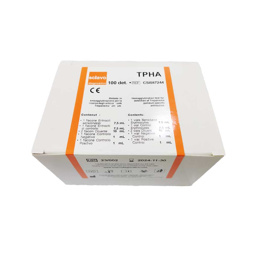 TPHA, sífilis microhemaglutinación, SCLAVO (100und)