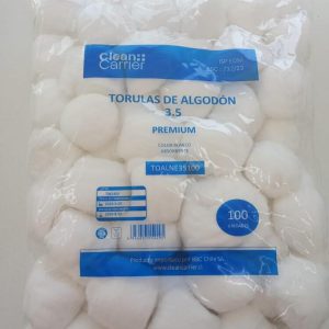 Tórula de algodón 3.5 gramos, (100 Unidades)