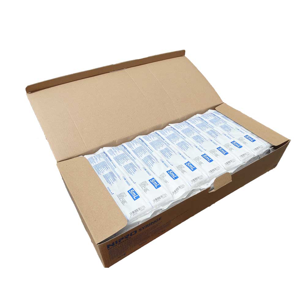 Jeringa 5ml 21gx1 1/2 con luer lock +aguja nipro (100 unidades) - Imagen 3