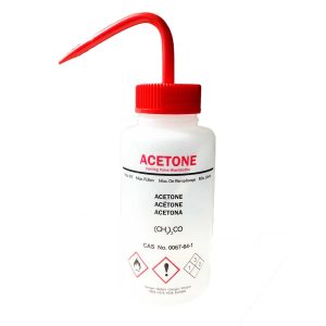 Piseta plástica 500ml Rótulo acetona (unidad)
