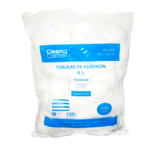 Tórula de algodón 0.5 gramos Cleancarrier (100 Unidades)