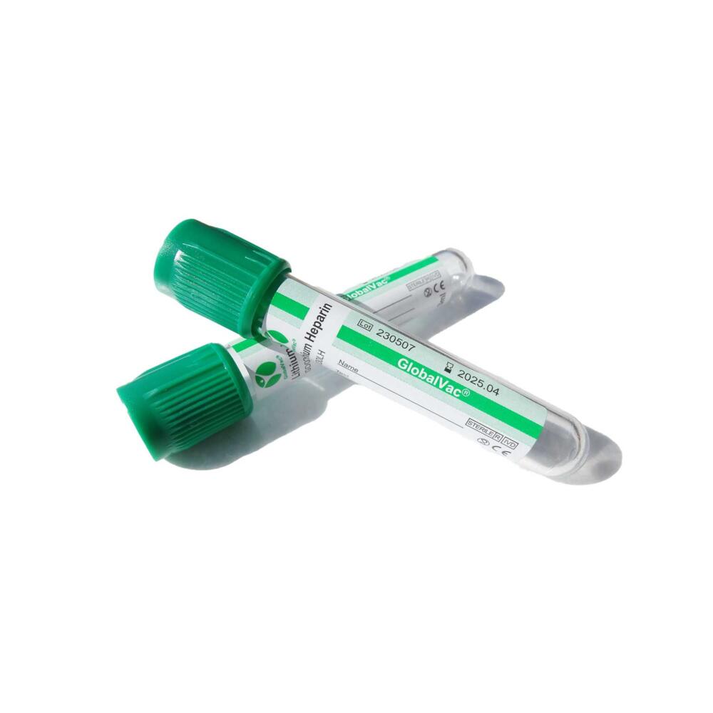 Tubo GlobalVac Lithium Heparin Verde 4ml (100 unds) - Imagen 2