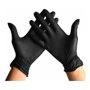 Guantes vinilo Talla M negro (100unds) CleanCarrier