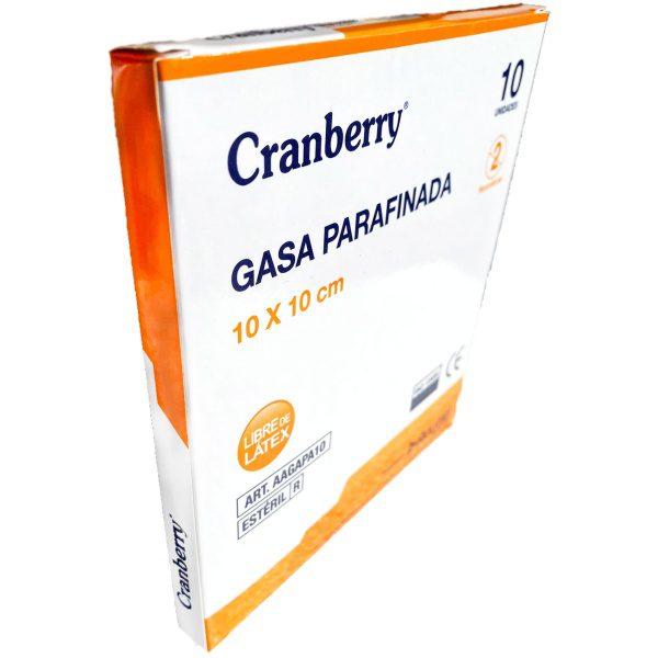 Gasa Parafinada, 10×10, estéril (10 unidades)