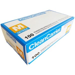 Guantes de Nitrilo azul Talla M CleanCarrier (100 unidades)